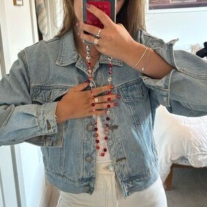 Vintage Cropped Denim Jacket